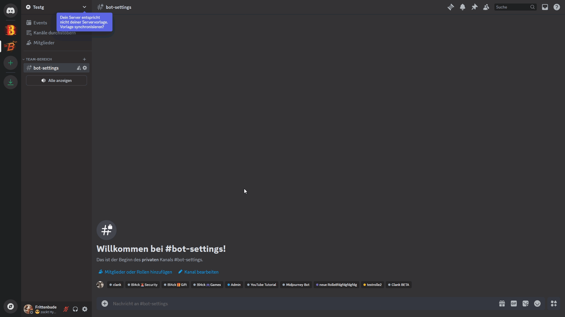 Bildbeschreibung zur Einrichtung des Discord Log-Systems
